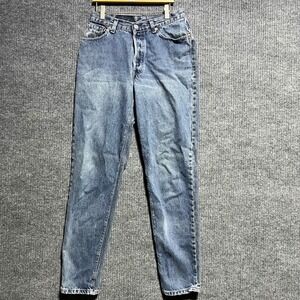 Vintage Levis 501 Jeans Womens 11 M Blue Denim High Rise Tapered Made USA 17501